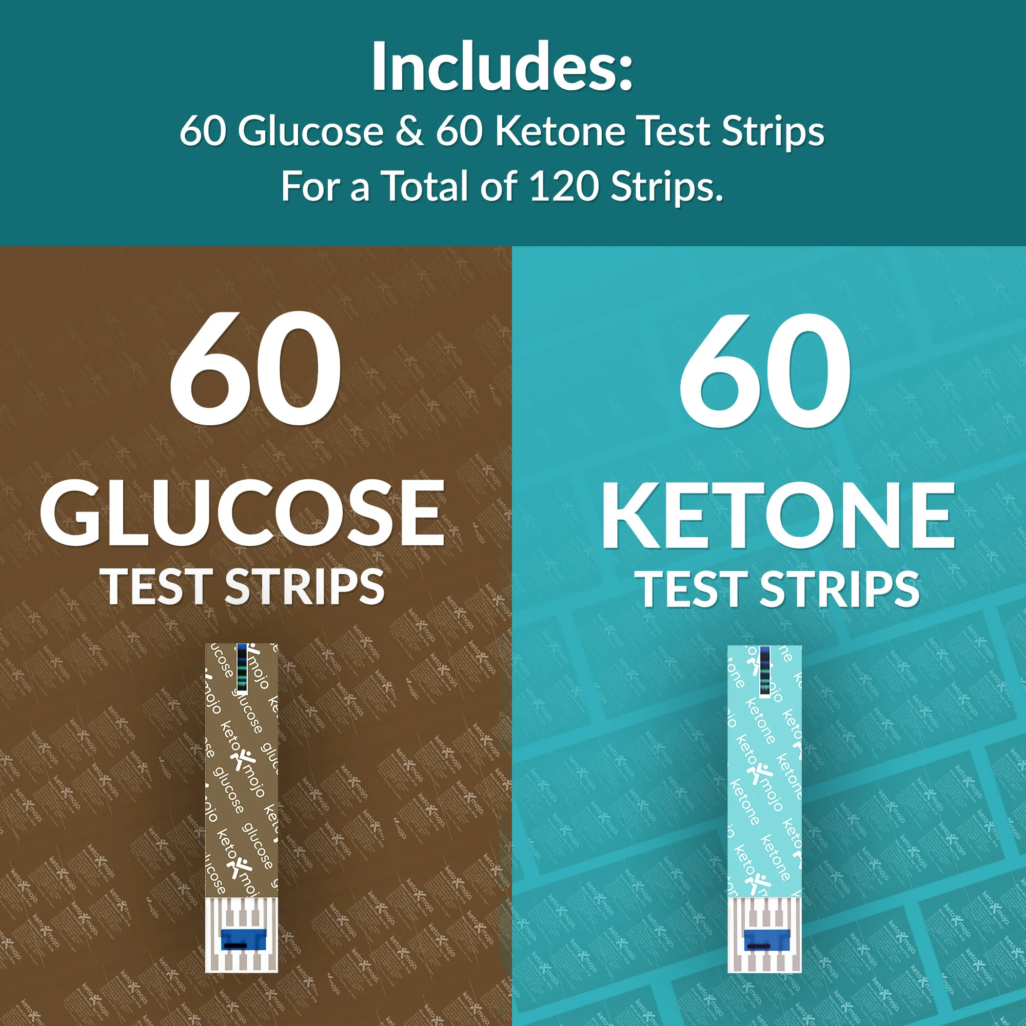 GK+ COMBO Test Strips (60 Glucose & 60 Ketone) - Image 3